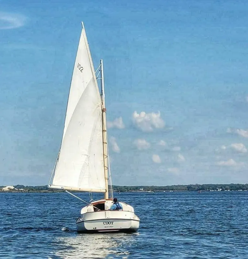 Slide: The Image of Classic 21' Catboat 1983 - 5637010