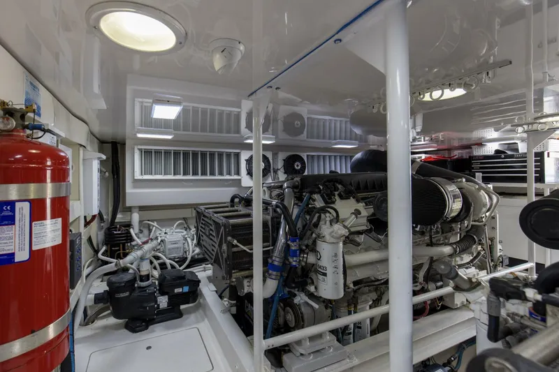 Slide: The Image of 2007 64 Viking Enclosed Bridge Reel Blues Engine Room (14) - 5641960