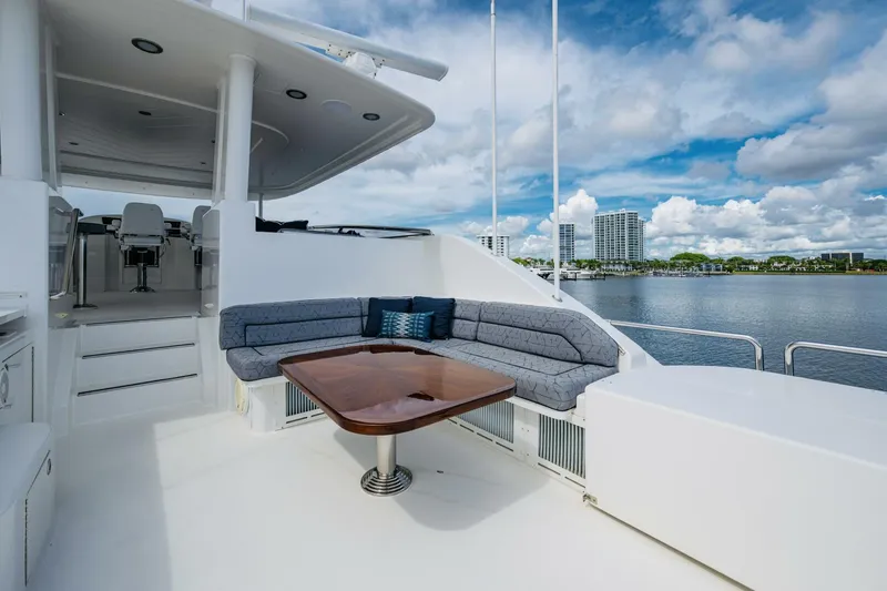 Slide: The Image of WESTPORT 112 LILA CUY Boat Deck Settee - 5647662