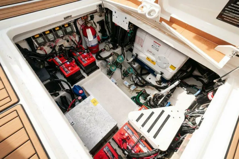 Slide: The Image of 2018 42 Boston Whaler 420 Outrage The Tyder II Engine Room - 5661228