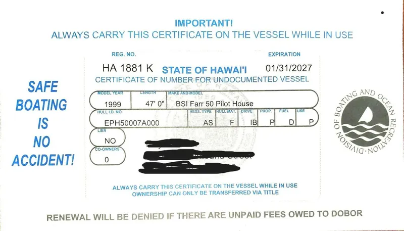 Slide: The Image of HAWAII STATE REG. CARD - 5968249