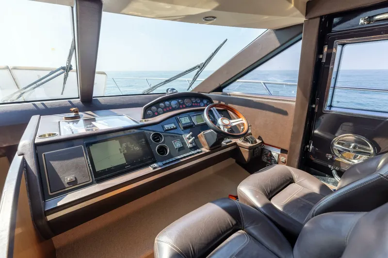Slide: The Image of 2011 Princess 64 'Harbor Story' - Helm - 5664611