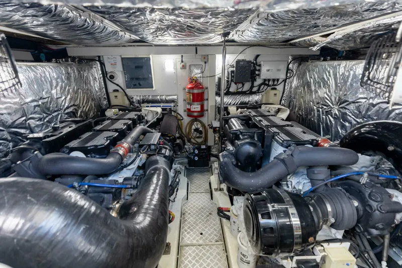 Slide: The Image of 2011 Princess 64 'Harbor Story' - Engine Room - 5664602