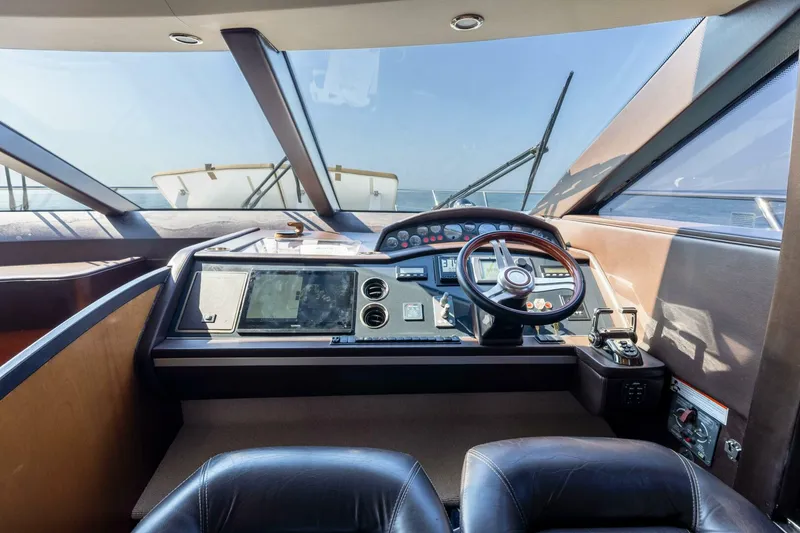 Slide: The Image of 2011 Princess 64 'Harbor Story' - Helm - 5664610