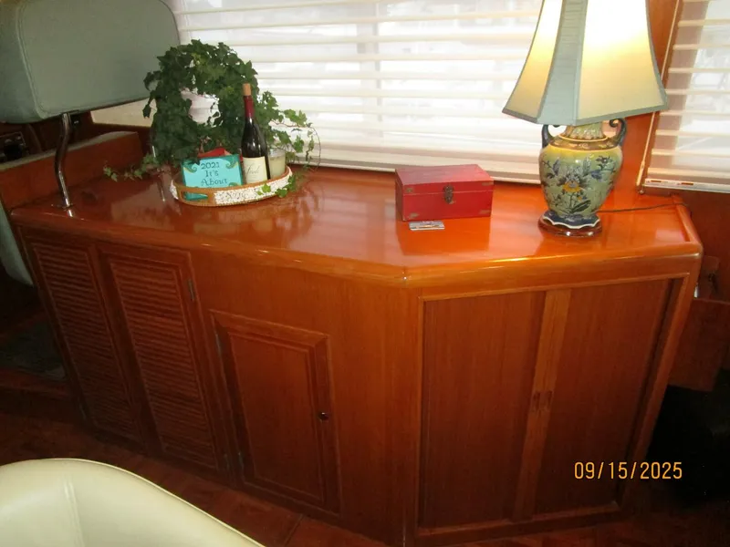 Slide: The Image of 45' Ocean Alexander salon starboard cabinetry - 5666071