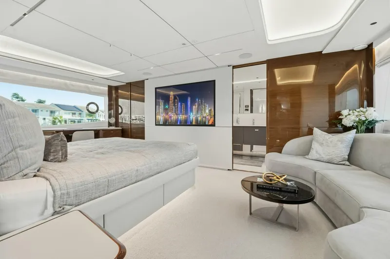 Slide: The Image of Princess Y95 JUST PERFECT - Master Stateroom Main Deck 2025 Princess Y95 JUST PERFECT - 5842060