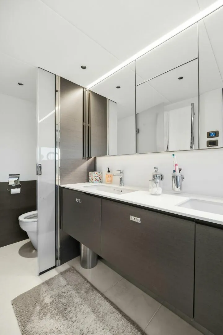 Slide: The Image of Princess Y95 JUST PERFECT - Master Stateroom Ensuite Head Main Deck 2025 Princess Y95 JUST PERFECT - 5842063