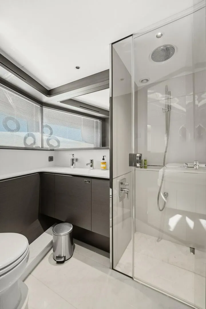 Slide: The Image of Princess Y95 JUST PERFECT - Bow Stateroom Ensuite Head 2025 Princess Y95 JUST PERFECT - 5842084