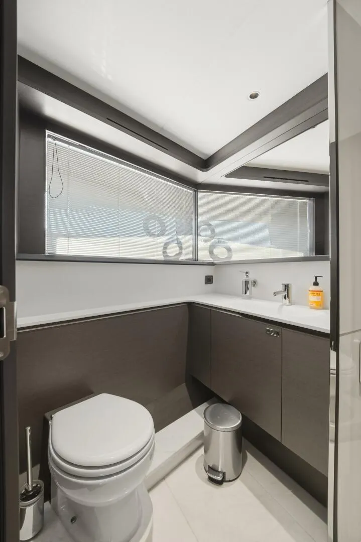 Slide: The Image of Princess Y95 JUST PERFECT - Bow Stateroom Ensuite Head 2025 Princess Y95 JUST PERFECT - 5842087