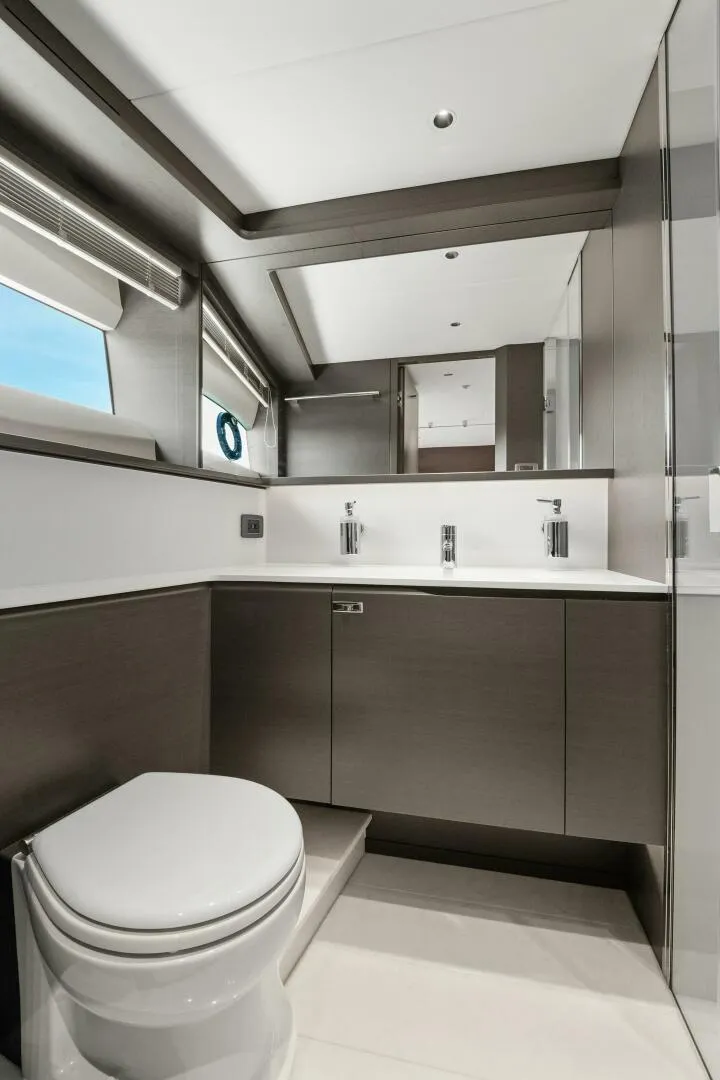 Slide: The Image of Princess Y95 JUST PERFECT - Port Stateroom Ensuite Head 2025 Princess Y95 JUST PERFECT - 5842099