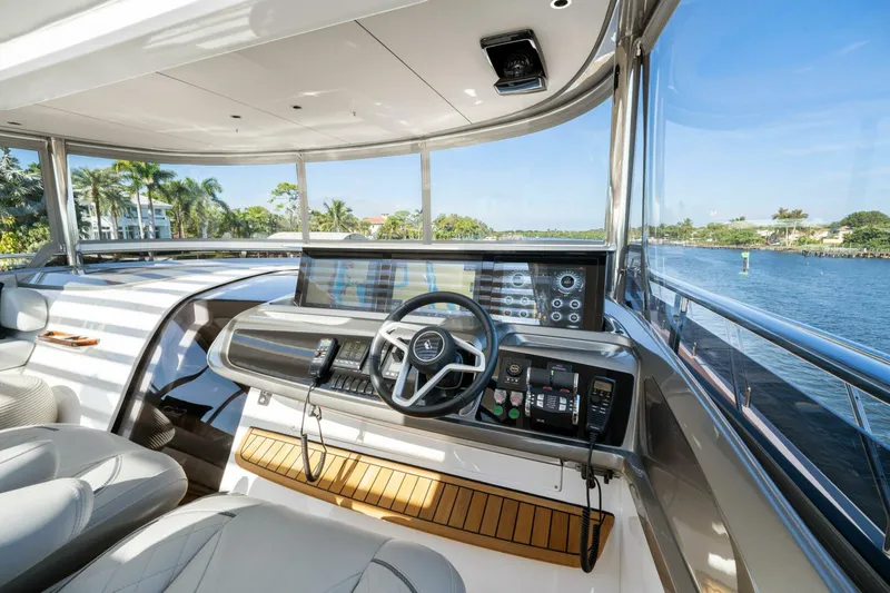 Slide: The Image of Princess Y95 JUST PERFECT -Fly Bridge Helm 2025 Princess Y95 JUST PERFECT - 5841997