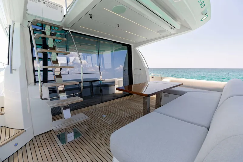 Slide: The Image of 2019 Prestige 590 Fly 'New Heart' - Aft Deck - 5681160