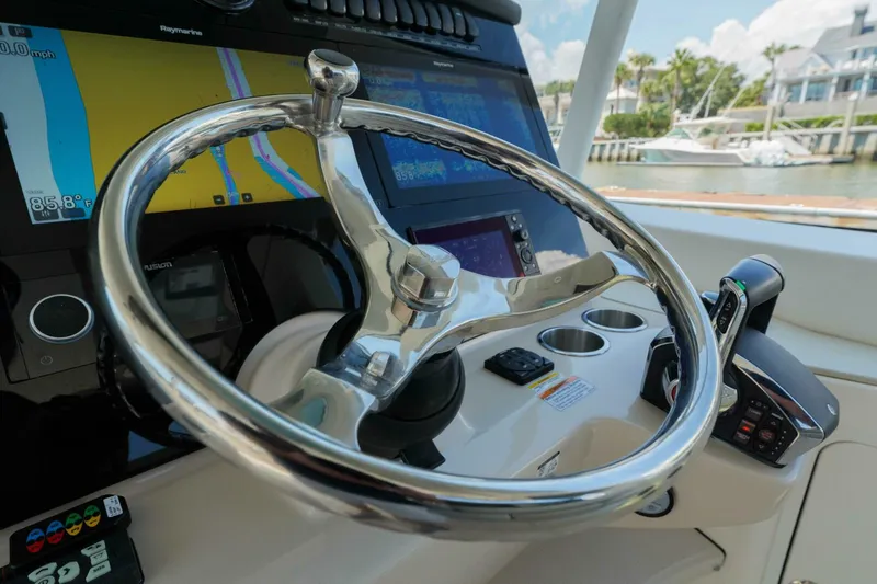 Slide: The Image of Boston Whaler 380 Realm- Helm 2022 Boston Whaler 380 EX Realm Clay Fam - 5675389