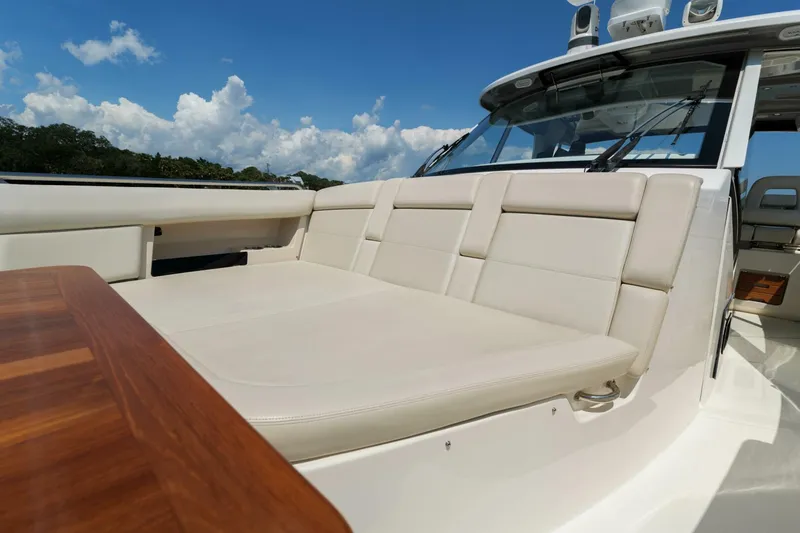 Slide: The Image of Boston Whaler 380 Realm- Bow Seating  2022 Boston Whaler 380 EX Realm Clay Fam - 5675375
