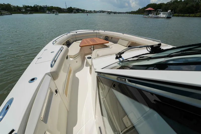 Slide: The Image of Boston Whaler 380 Realm- Bow Seating 2022 Boston Whaler 380 EX Realm Clay Fam - 5675371