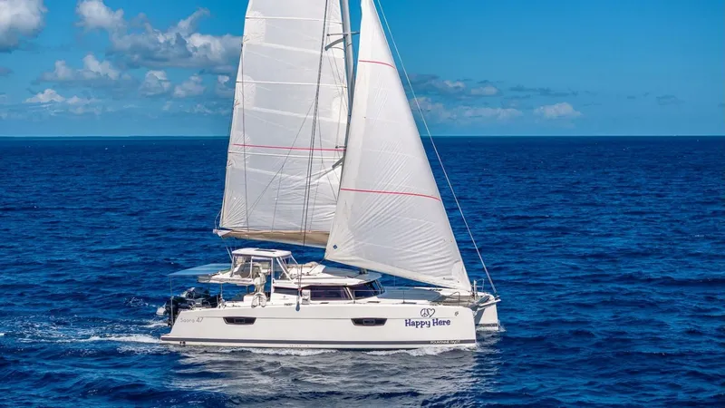 Slide: The Image of Happy Here Sailing With Jib Overhead 4 - 5676423