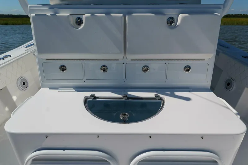 Slide: The Image of Onslow Bay TE Pelagic Predator- Center Console Storage 2023 Onslow Bay 41 Pelagic Predator - 5680689
