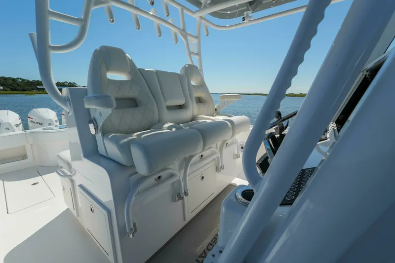 Slide: The Image of Onslow Bay TE Pelagic Predator- Helm Seating 2023 Onslow Bay 41 Pelagic Predator - 7653848