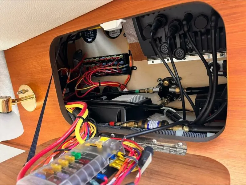 Slide: The Image of Forward cabin Backside access to helm wiring - 5684767