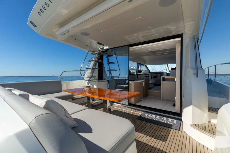 Slide: The Image of 2024 Prestige 520 Fly- SS BELLE VIE- Aft Deck - 5751295