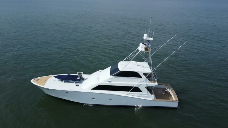 Slide: The Image of 1996 87 Oceanfast Enclosed Bridge Sportfish - Aussie Rules - 6409163
