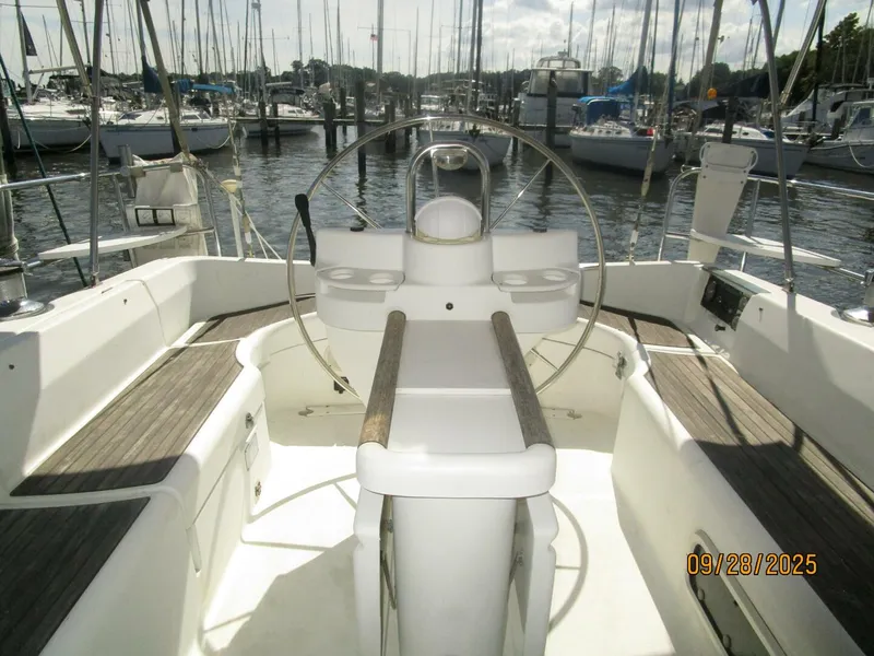 Slide: The Image of 38' Beneteau cockpit aft - 5703720