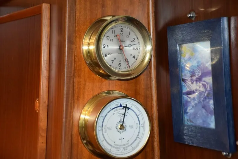 Slide: The Image of Brass clock and barometer - 5711504