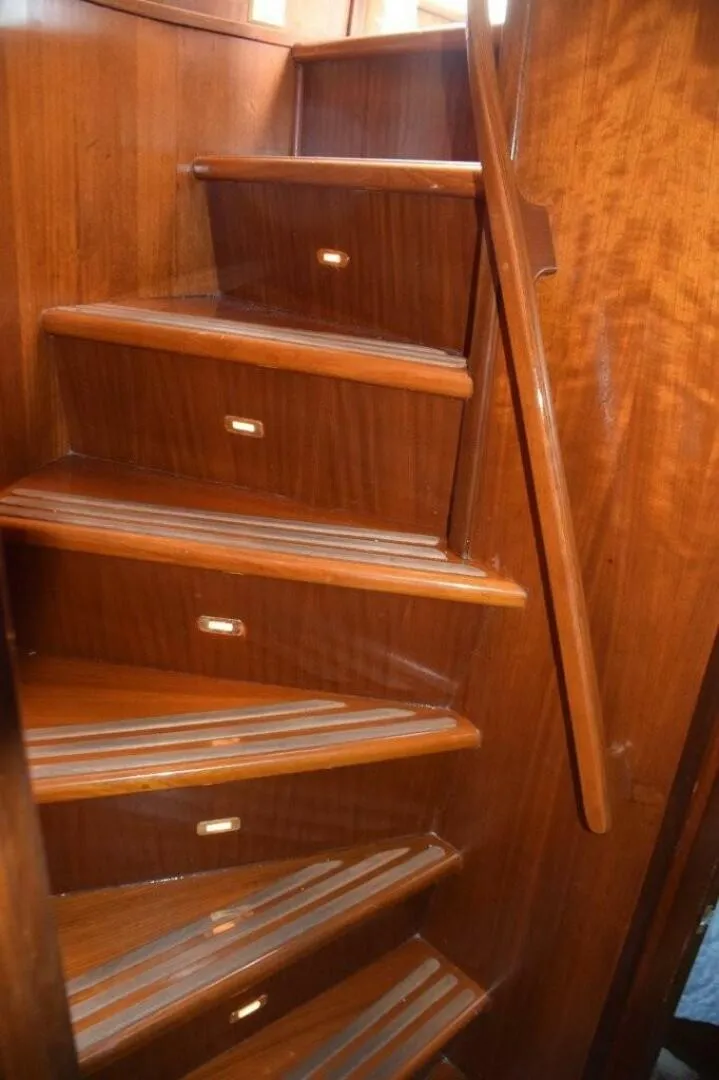 Slide: The Image of Stairs down to the stateroom level - 5711505