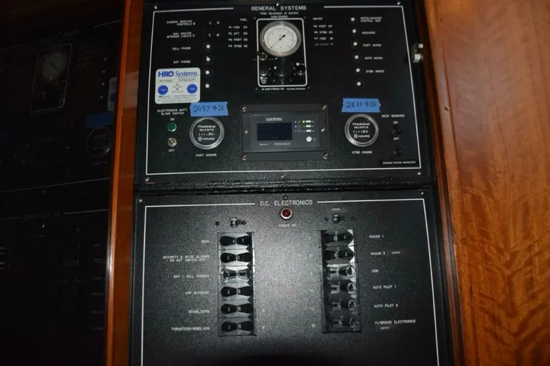 Slide: The Image of One of the pilothouse electrical circuit breaker panels - 5711543