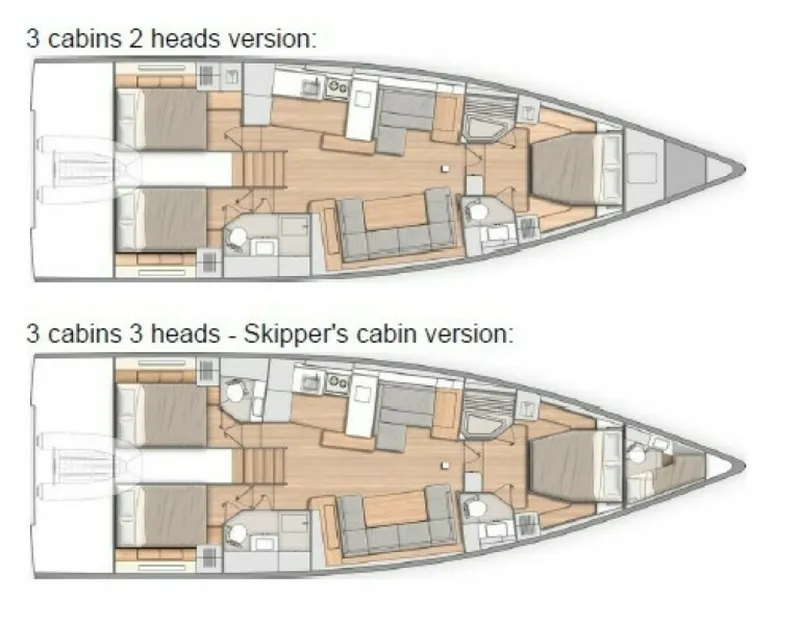 Slide: The Image of Oceanis Yacht 54 Layouts - 5722219