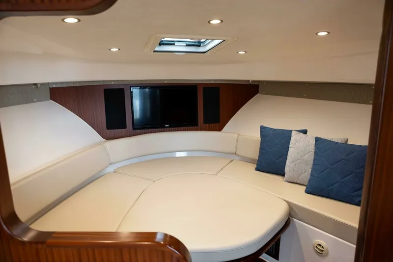 Slide: The Image of Pursuit 38 - TRACKER - Forward Berth 2018 Pursuit 38 Center Console TRACKER - 7680281