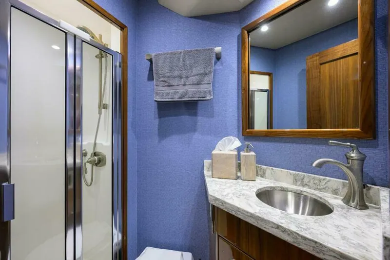 Slide: The Image of Viking 72 TAMI ANN - Port Guest Head 2021 Viking 72 Convertible TAMI ANN - 5725671