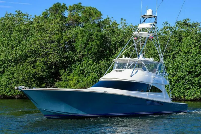 Slide: The Image of Viking 72 TAMI ANN - Port Bow Profile 2021 Viking 72 Convertible TAMI ANN - 5725693