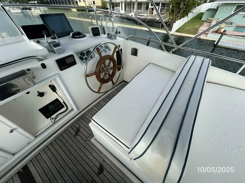 Slide: The Image of 42' Grand Banks flybridge helm1 - 5726266