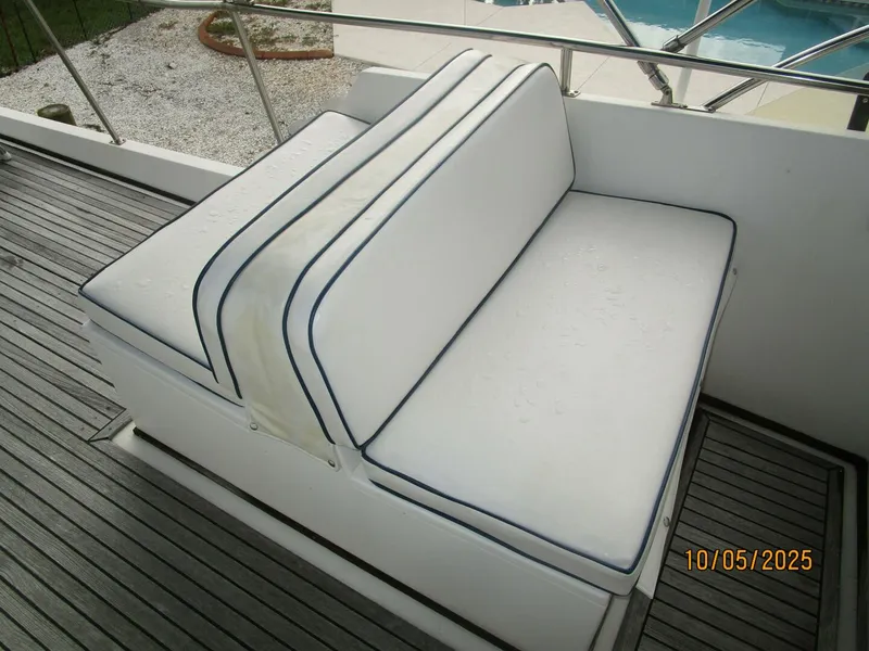 Slide: The Image of 42' Grand Banks flybridge port forward seating - 5726269