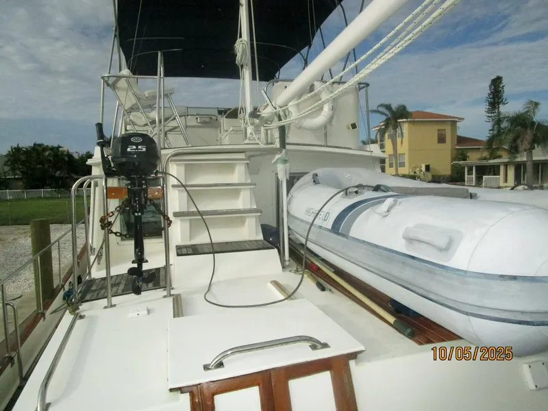 Slide: The Image of 42' Grand Banks trunk cabin forward - 5726335
