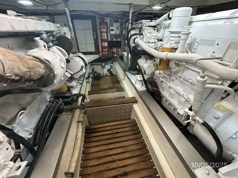 Slide: The Image of 42' Grand Banks engine room forward - 5726262