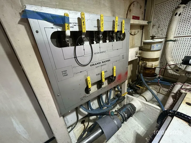 Slide: The Image of 42' Grand Banks fuel manifold - 5726277