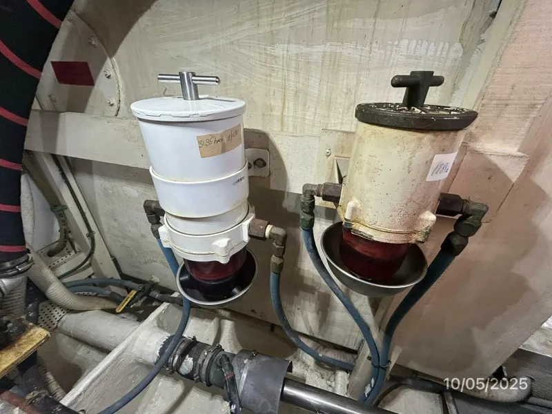 Slide: The Image of 42' Grand Banks port Racor fuel filter - 5726312