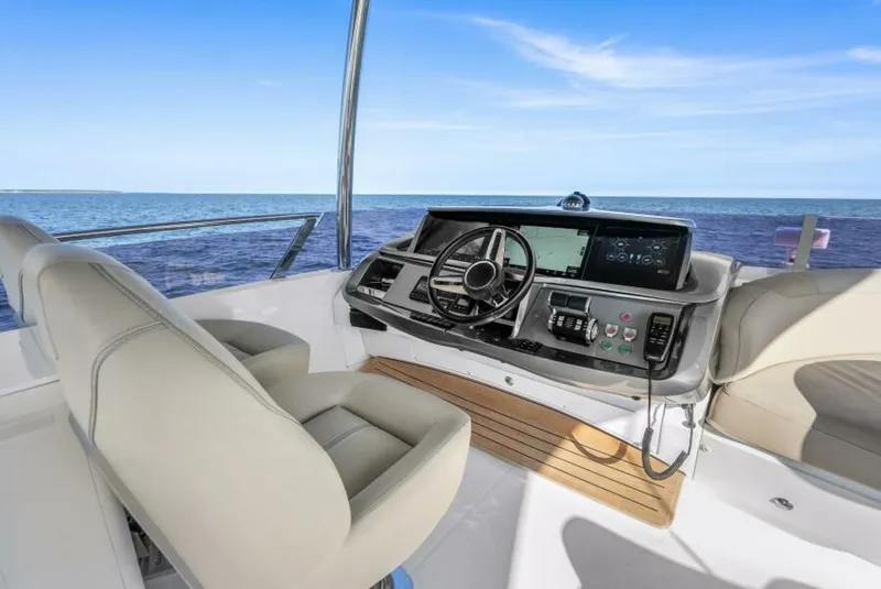 Slide: The Image of Princess F62 Stumped- Flybridge Helm 2020 Princess Flybridge Stumped - 5727257