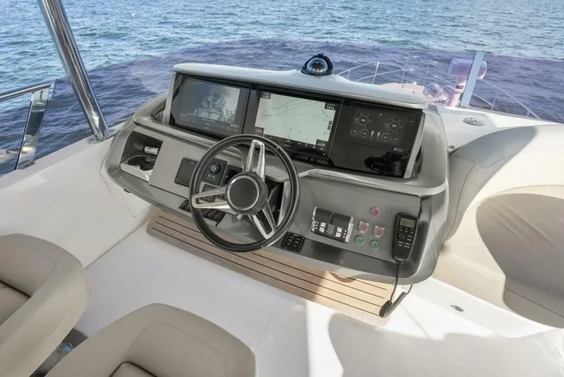 Slide: The Image of Princess F62 Stumped- Flybridge Helm 2020 Princess Flybridge Stumped - 5727261