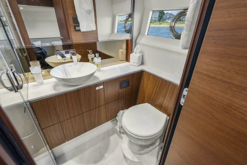 Slide: The Image of Princess F62 Stumped- Forward VIP Stateroom Head 2020 Princess Flybridge Stumped - 5727280