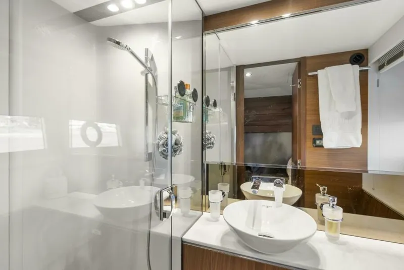 Slide: The Image of Princess F62 Stumped- Forward VIP Stateroom Head 2020 Princess Flybridge Stumped - 5727281