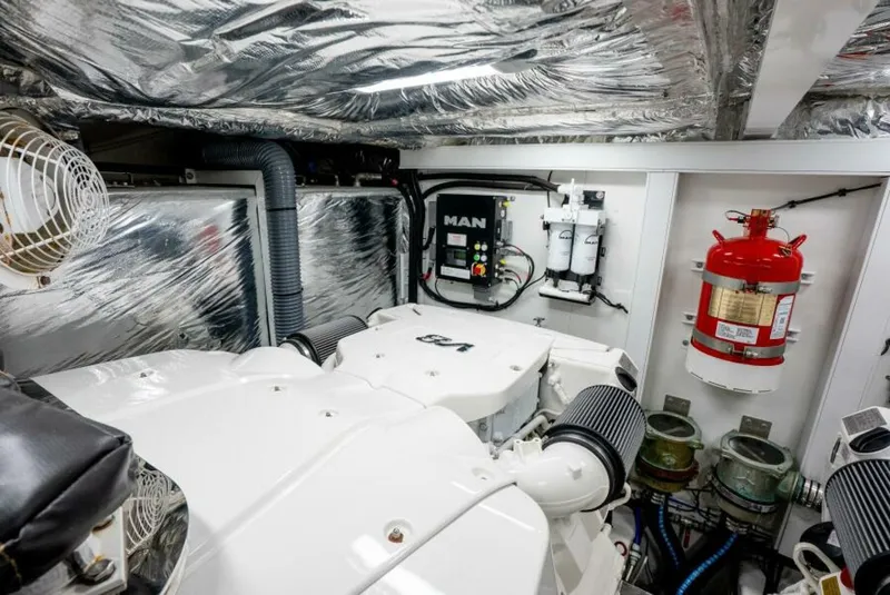 Slide: The Image of Princess F62 Stumped- Engine Room 2020 Princess Flybridge Stumped - 5727293