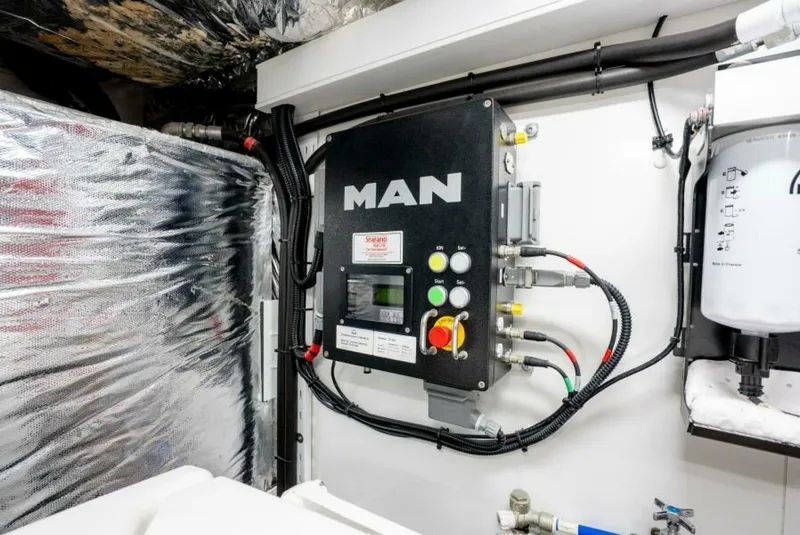 Slide: The Image of Princess F62 Stumped- Engine Room 2020 Princess Flybridge Stumped - 5727294