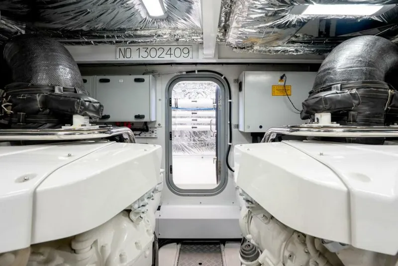 Slide: The Image of Princess F62 Stumped- Engine Room 2020 Princess Flybridge Stumped - 5727296