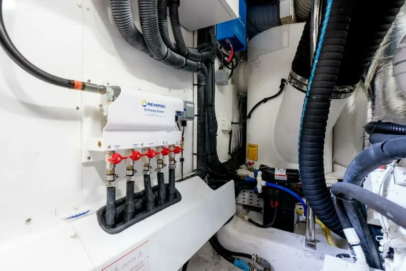 Slide: The Image of Princess F62 Stumped- Engine Room 2020 Princess Flybridge Stumped - 5727299