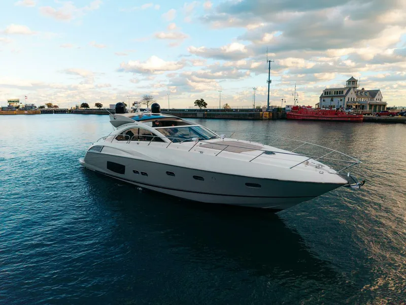 Slide: The Image of 2014 Sunseeker Predator 60 drone shot of bow - 5760159
