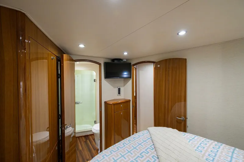 Slide: The Image of Viking 54 Day Sea - Master Stateroom 2008 Viking 54 Convertible Day Sea - 5741966