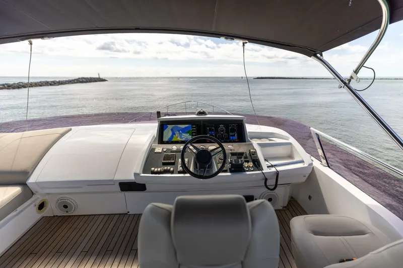 Slide: The Image of 2019 Princess S65-CREWSZING- Flybridge Helm - 5987285